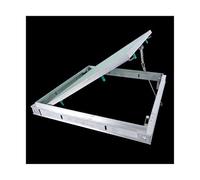 Aluminum Alloy Access Panel Door for Office Hotel, Wall/Ceiling Flush Mounted Access Panel, Wall Hole Cover with Press-Type Lock for Drywall Plumbing Electrical(61x61cm/24x24)