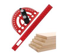 Aluminum Alloy Adjustable High-precision Angle Ruler, Multi-functional 90°