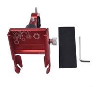 Aluminum Alloy Adjustable Stand For Biking, Ideal For Mobile Phone Navigation On Mountain And Road Bikes(Red)