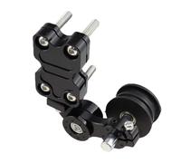 Aluminum Alloy Adjuster Chain Tensioner Roller For Motorcycle Chopper ATV Black Red Silver Blue(Black)