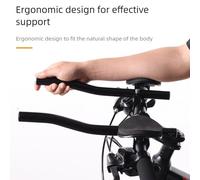 Aluminum Alloy Aerobars Handlebar Extensions for Road and Trial Bikes - Ergonomic Design, Adjustable Memory Foam Elbow Pads, Fits 25.4-31
