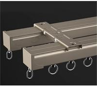 Aluminum Alloy ain RodsSingle/Double Ceiling & Wall Track Ideal for Bay1.5m Metallic DCeiling Mount &ain Rails