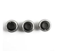 Aluminum Alloy Air Conditioning Knob Set for 2 / Demio (2007-2014, Third Generation) - 3-Piece ABS Trim Dial Button with Nighttime Reflec