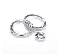 Aluminum Alloy Air Conditioning Knob Volume Control Knob Decoration Cover Trim for Land Rover Range Rover Velar Vogue Sport 2018~2021 (Silver)