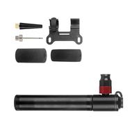 Aluminum Alloy Air Inflator, Compact Frame Mount with Double Valves for Road Mountain Cycles Portable Cycle Tire
