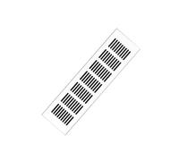 Aluminum Alloy Air Vents Small Rectangle Ventilation Grille Square Air Grilles Registers Louvered Grill Cover for Kitchen Sink Wardrobe Shoes Cabinet Walls(Natural,150x225mm/5.9x8.9in)