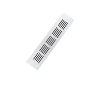 Aluminum Alloy Air Vents Small Rectangle Ventilation Grille Square Air Grilles Registers Louvered Grill Cover for Kitchen Sink Wardrobe Shoes Cabinet Walls(Silver,60x150mm/2.4x5.9in)