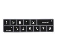Aluminum Alloy And ABS Digital Keypad Parking Number Sign For Secure Information Hiding Shopping Malls Office Buildings Aluminum ABS