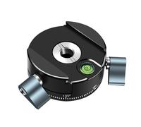 Aluminum Alloy Arcas Swisses Tripods Head 360 Smooth Rotation Quick Release Mount with Bubble Levels 5kg Capacity for DSLR Cameras Arcas Swisses Compatible Quick Release Clamp