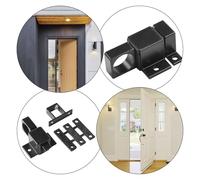 Aluminum Alloy Automatic Sash Door Latch with Spring-Loaded Deadbolt, 47.5 x 22 mm Self-Closing Bolt for Interior Doors, White/Black/Grey