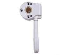 Aluminum Alloy Awning Gearbox with Manual Crank Gear for Patio Retractable Blinds, White Copper Core, Ready to Use Outdoor Sun Shade Accessory for Balcony and Garden