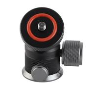 Aluminum Alloy Ball Head, 360 Degree Rotation Mini Ball Head with Dual U-shape Slot for Camera Tripod, Panoramic Shooting, Compact Size