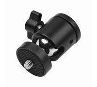 Aluminum Alloy Ball Head,360 Rotating Mount Adapter,Lightweight,Portable Tripod Head for DSLR ILDC Camera,with Quick Knob Locking Mechanism,High Load Capacity,Universal Screw (1-Pack)