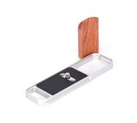 Aluminum Alloy Base Grip for Fuji XE5 Wood Handle(XE5 Silver) | Natural rosewood texture, comfortable hold, for arca for swiss compatible, lightweight design, anti-scratch pads