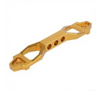 Aluminum Alloy Battery Clamp for Automotive Use Featuring Dual Size Configuration to Accommodate Varied Battery Layouts (Long Gold)