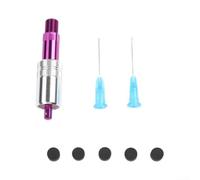 Aluminum Alloy Bicycle Air Pump Tool for Rear Shock | Aluminum alloy frame, rust resistant, lightweight 9cm size, purple finish, construction