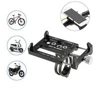 Aluminum Alloy Bicycle Bike All-purpose Phone Holder Handbar Clip Stand Mount Bracket for 3.5"-6.2" Mobile Phone
