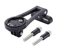 Aluminum Alloy Bicycle Computer Mount for Garmin Edge 20/25/200/500/510/520/800/810/820/1000/1030/Touring, Adjustable Headlight & Camera Bracket with Stem Bolt Fit Under 32mm(black)