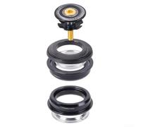 Aluminum Alloy Bicycle Headset 44mm ZS4428.6 Black | CNC aluminum alloy, high hardness, ZS4428.6 compatible, fits 44mm head tube, road and MTB use