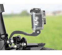 Aluminum Alloy Bicycle Light Mounting Bracket for Out-Front Positioning on Folding Bikes and Compatible Cycling Frames (A)