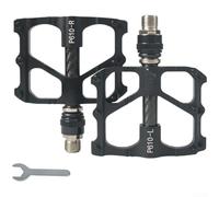 Aluminum Alloy Bicycle Pedals 3 Bearing Smooth Ride | Tool-free detachment, one-second install, easy storage, fits all crank arms, for durable aluminum build
