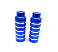 Aluminum Alloy Bicycle Pegs Pair For And Freestyle Bikes, Nonslip Foot Pins For Rear Axles With Herringbone Tread, Lightweight And Sturdy For Improved Riding Stability(Blue)