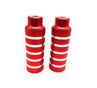 Aluminum Alloy Bicycle Pegs Pair For And Freestyle Bikes, Nonslip Foot Pins For Rear Axles With Herringbone Tread, Lightweight And Sturdy For Improved Riding Stability(Red)