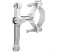 Aluminum Alloy Bicycle Water Bottle Holder Adapter | Fits tube diameters 22-40mm, easy install on most frames, adjustable design, road and MTB compatible(Silver)