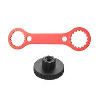 Aluminum Alloy Bicycles Bottom Bracket Wrench for Cycling Repair Maintenance Bike Crankset Wrench Tool with Rubber Grip Bike Crankset Tool