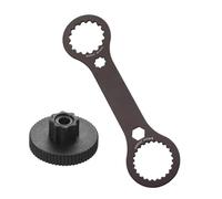 Aluminum Alloy Bicycles Bottom Bracket Wrench for Cycling Repair Maintenance Bike Crankset Wrench Tool with Rubber Grip Bike Crankset Tool
