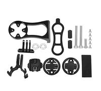 Aluminum Alloy Bike Computer Bracket Handlebar Extension Mount Cycling Accessory Compatible with Bryton Cateye Computers Durable Lightweight GPS Camera Mount for Road Mountain (Black)