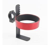 Aluminum Alloy Bike Cup Rack Multi Functional Holder for Water Bottles, Milk Tea, and Beer (red)