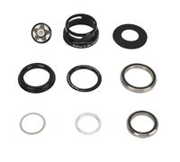 Aluminum Alloy Bike Headset Set with Sealed Dual Bearings, CNC Machined Anodized Bicycle Headset for 49.7mm Straight Steerer and 1.5 Inch Tapered Fork