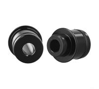 Aluminum Alloy Bike Hub Adapters, 2pc Conversion Set for Thru Axles 12mm to 9mm and 15mm to 9mm, Easy to Use (12mm to 9mm)
