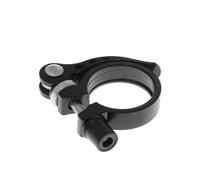 Aluminum Alloy Bike Seatpost Clamp 34.9mm Black Quick Release | Secure Clamping, Easy Installation, for Mountain Bikes and Fixed Gear Riders, On-the-go Adjustments