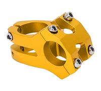Aluminum Alloy Bike Stem 25.4x35MM Aluminum Alloy Hollow Bike Handlebar Riser Adapter for Mountain Bike(gold)