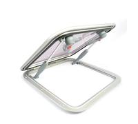 Aluminum Alloy Boat Porthole Multi-size Acrylic Square Deck Hatch Marine Accessories For Sunroof Yacht RV Retrofitting(392mm x 507mm)