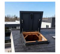 Aluminum Alloy Boat Storage Security Door, Customizable Attic Skylight Cover Sealed Against Rain for Electric Well Passages, Vents, Rooftops(50x50cm/19.69x19.69in)