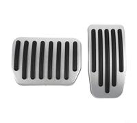 Aluminum Alloy Brake and Accelerator Pedal Covers for Model 3 2017-2025 and Model Y Launch Juniper, Red Silver Non-Slip Foot Rest Pads with Enhanced Grip for Safe(Red)
