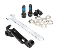 Aluminum Alloy Brake Caliper Mounting Adapter, IS to Flat Mount Converter, for Bike Disc Brake 160mm Rear 180mm Front