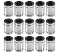 Aluminum Alloy Build 12 Mm/0.47 In Diameter Lm12Uu Linear Ball Bearings, Fifteen Pcs, High-Precision, For 3D Printers And Cnc Machines, Sealed Design, And Sturdy