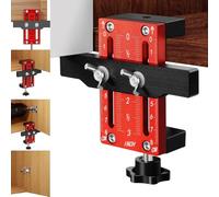 Aluminum Alloy Cabinet Door Installation Positioner - Adjustable Cupboard Door Jig Tool with Clamp for Fixing, Aligning, and Mounting Cabinet Doors - Kitchen Cupboard Holder for Precise Installation