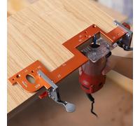 Aluminum Alloy Cabinet Handle Slotting Template for Invisible Embedded Grooving - Groover Tool for Wardrobe, Kitchen & Closet Door Panels,(A)