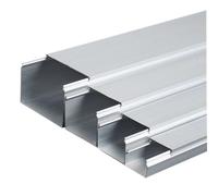 Aluminum Alloy Cable Cover, 1m Floor Trunking for Cables, Wire Management Solution for Retail and Gyms, 30x30x0.6mm