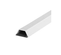 Aluminum Alloy Cable Hider Raceway Wire Cable Trunking Self Adhesive with Base(Mlik,1.5x135cm)