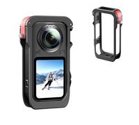 Aluminum Alloy Cage For Insta360 X6, Quick-Release Expansion Mount Drop-proof Protective Frame with Cold Shoe 1/4 Screw hole for 360 X6