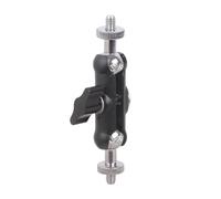 Aluminum Alloy Camera Accessory Adapter 1/4Inch Double Thread Rotatable Mount for Selfie Stick Camping Light Bracket Degree Rotations Camera Mount