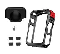 Aluminum-Alloy Camera Cage for 360 Degree Devices Strengthened Heat Dissipation Design Cold Shoe Mount Compatibility Adventure Sports Camera Cage