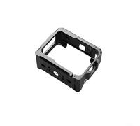 Aluminum Alloy Camera Cage for Insta360 GO Ultra Quick Release Knob Protective Lightweight Case Black Sturdy Mount Secure Fit Easy for ACCESS Portable Outdoor Filming 8x6.3x3.3cm