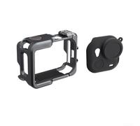 Aluminum Alloy Camera Cage, Protective Frame Case for Insta360 GO Ultra Housing Metal Bezel with Silicone Grip